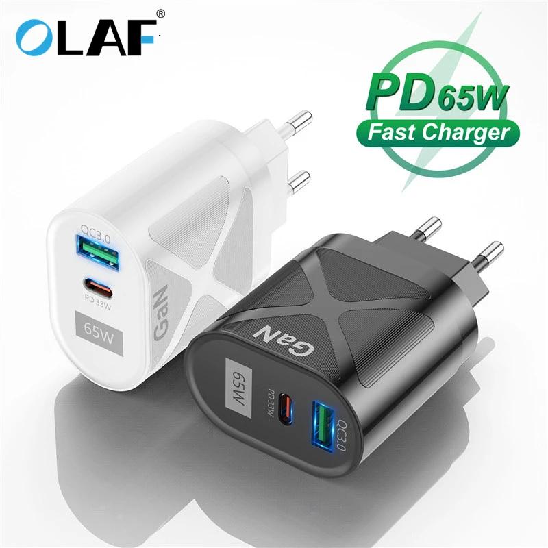 Olaf-65W Gan   PD USB C Ÿ  ,  Ｚ ƺ º ȭ    3.0 QC 3.0